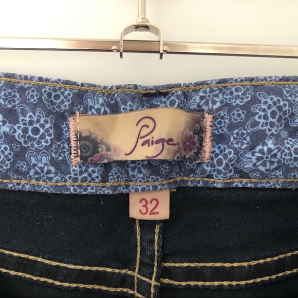 Paige Dark Blue Stretchy Skinny Jeans - Picture 6 of 10